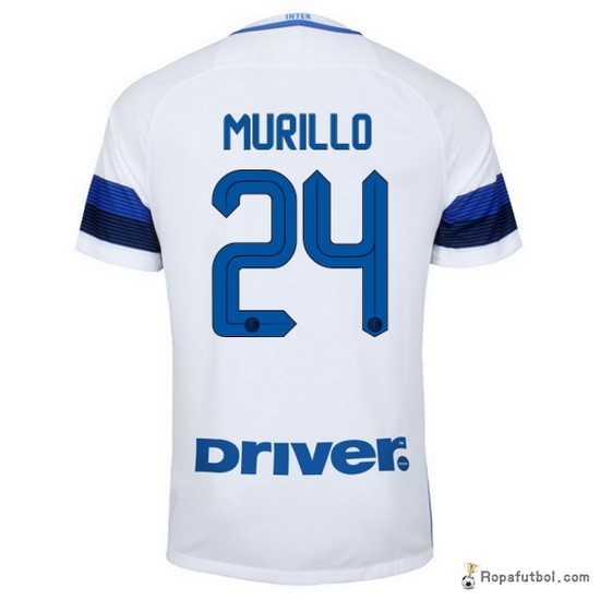 Camiseta Inter de Milán Replica Segunda Ropa Murillo 2016/17 Blanco